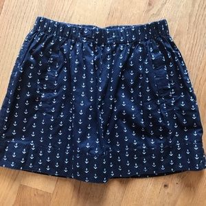 J Crew Anchor Mini Skirt size XS